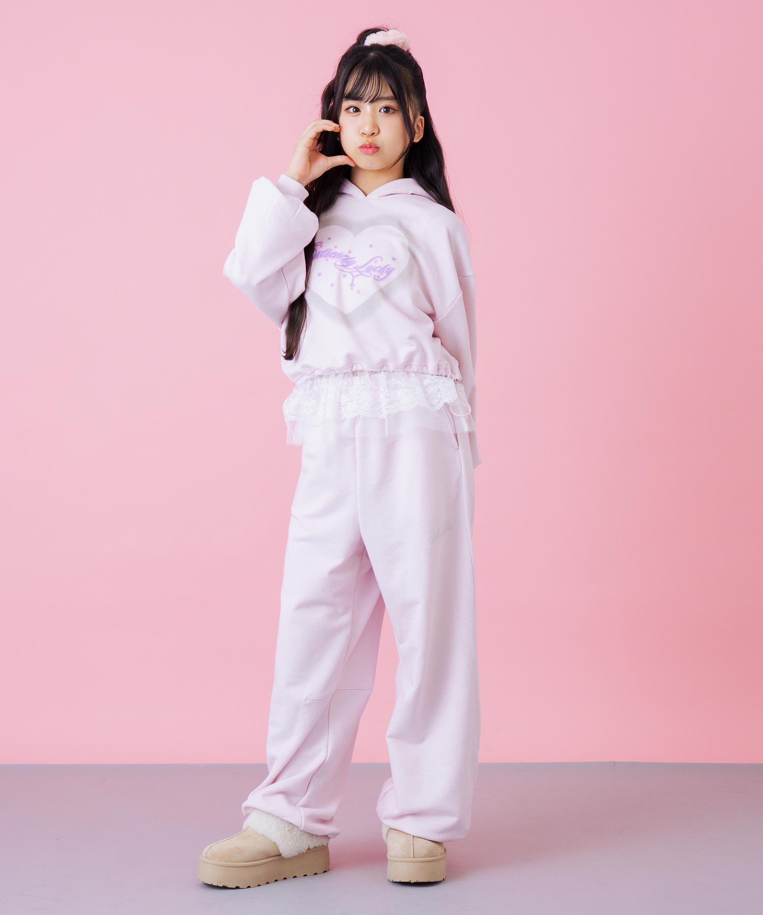 エンジェル羽 ラメ スウェット パンツ 【別売りセットアップ】 912
