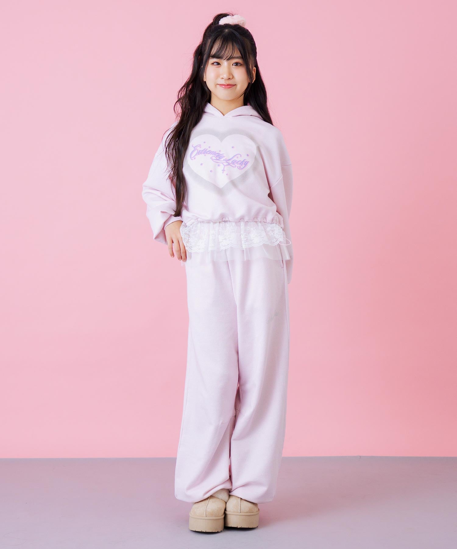 エンジェル羽 ラメ スウェット パンツ 【別売りセットアップ】 912