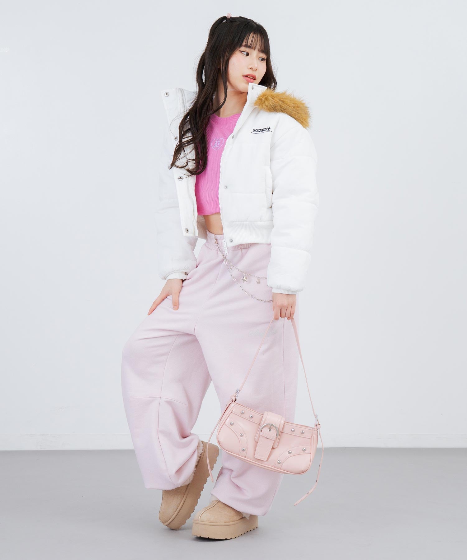 ライトピンク/148cm(Sサイズ着用)