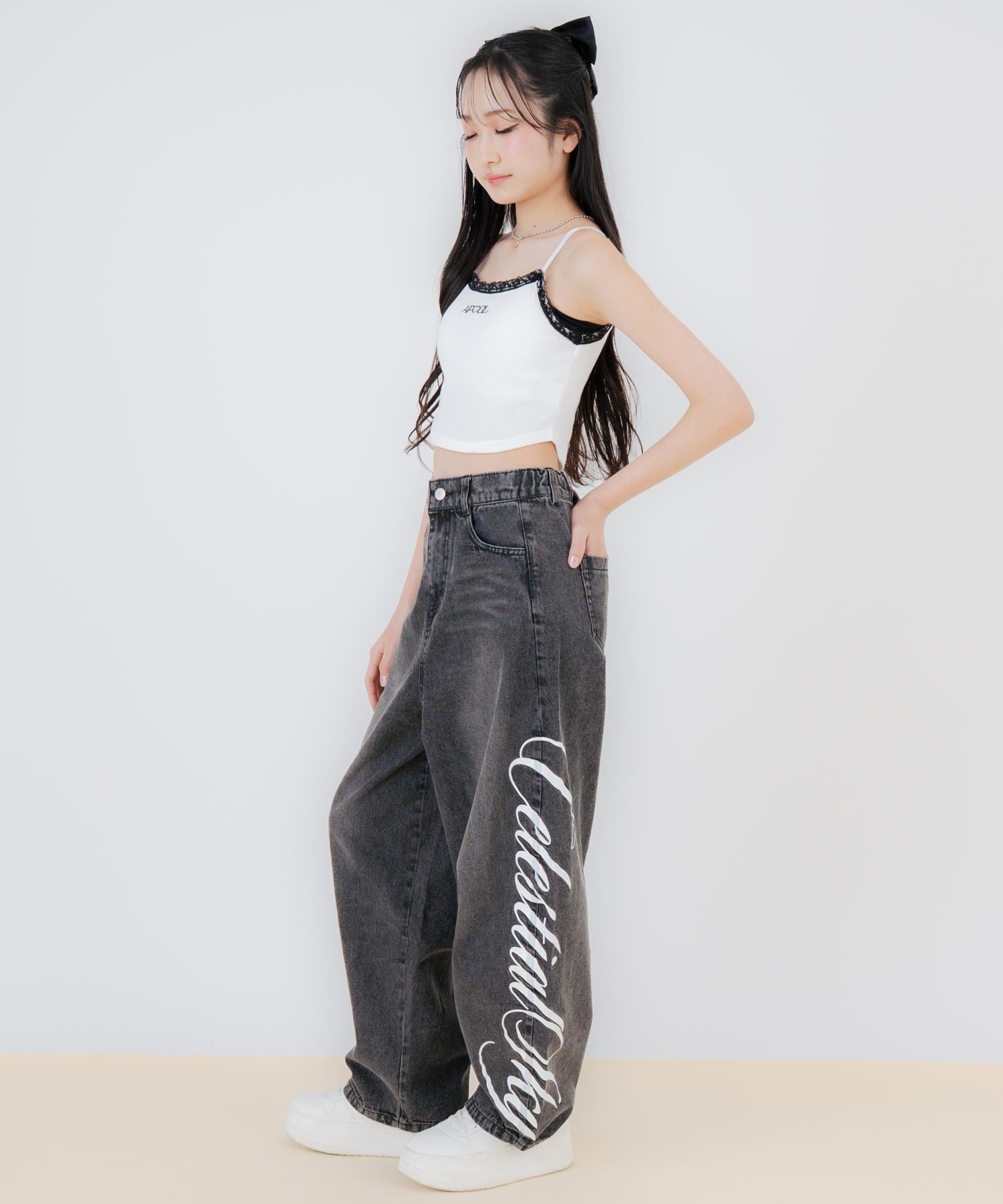 ブラック/150cm(Sサイズ着用)