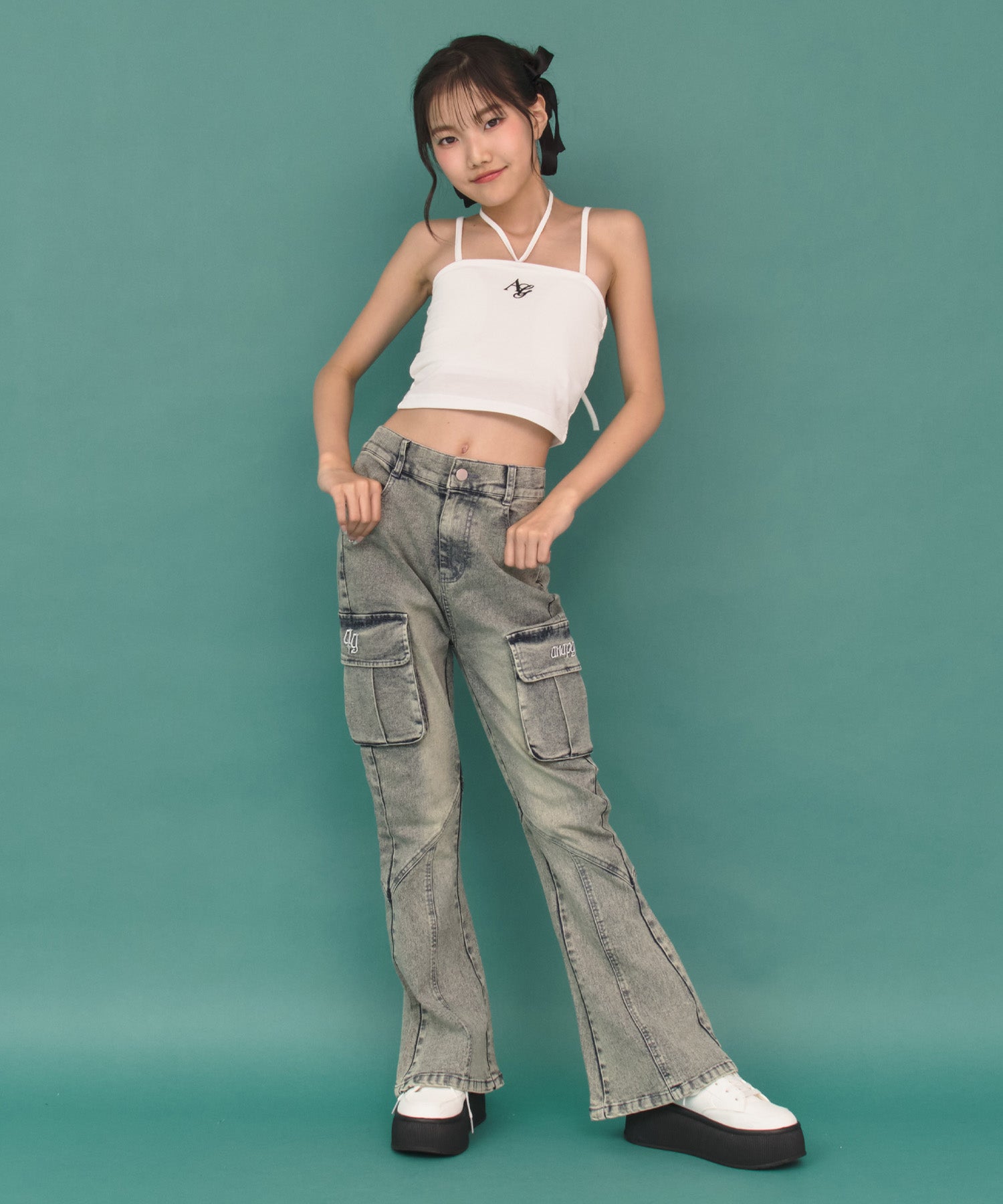 カーゴ フレア デニム パンツ 912-7882 – ANAP オンラインショップ