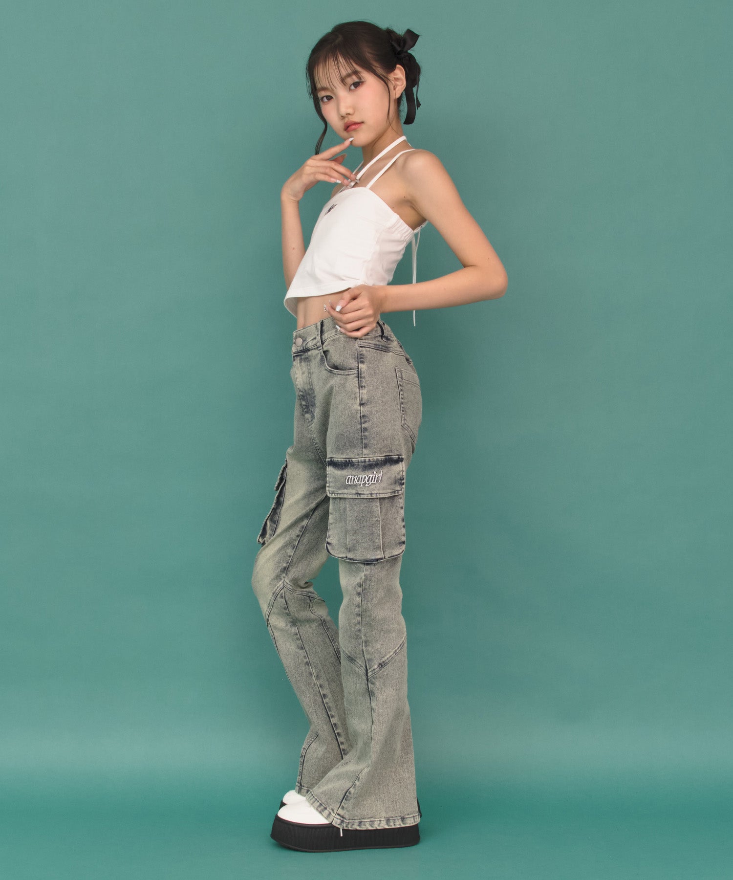 カーゴ フレア デニム パンツ 912-7882 – ANAP オンラインショップ