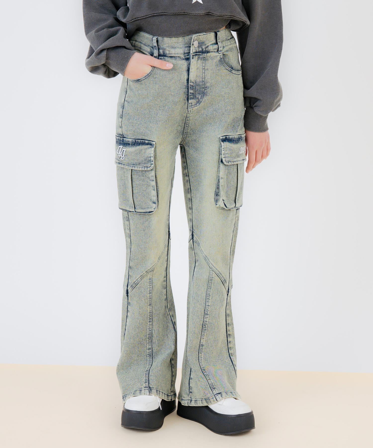 カーゴ フレア デニム パンツ 912-7882 – ANAP オンラインショップ
