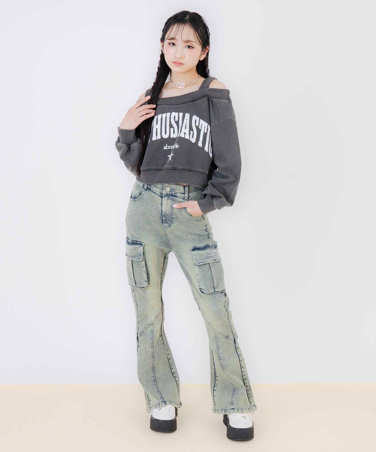 ライトブルー/150cm(Sサイズ着用)