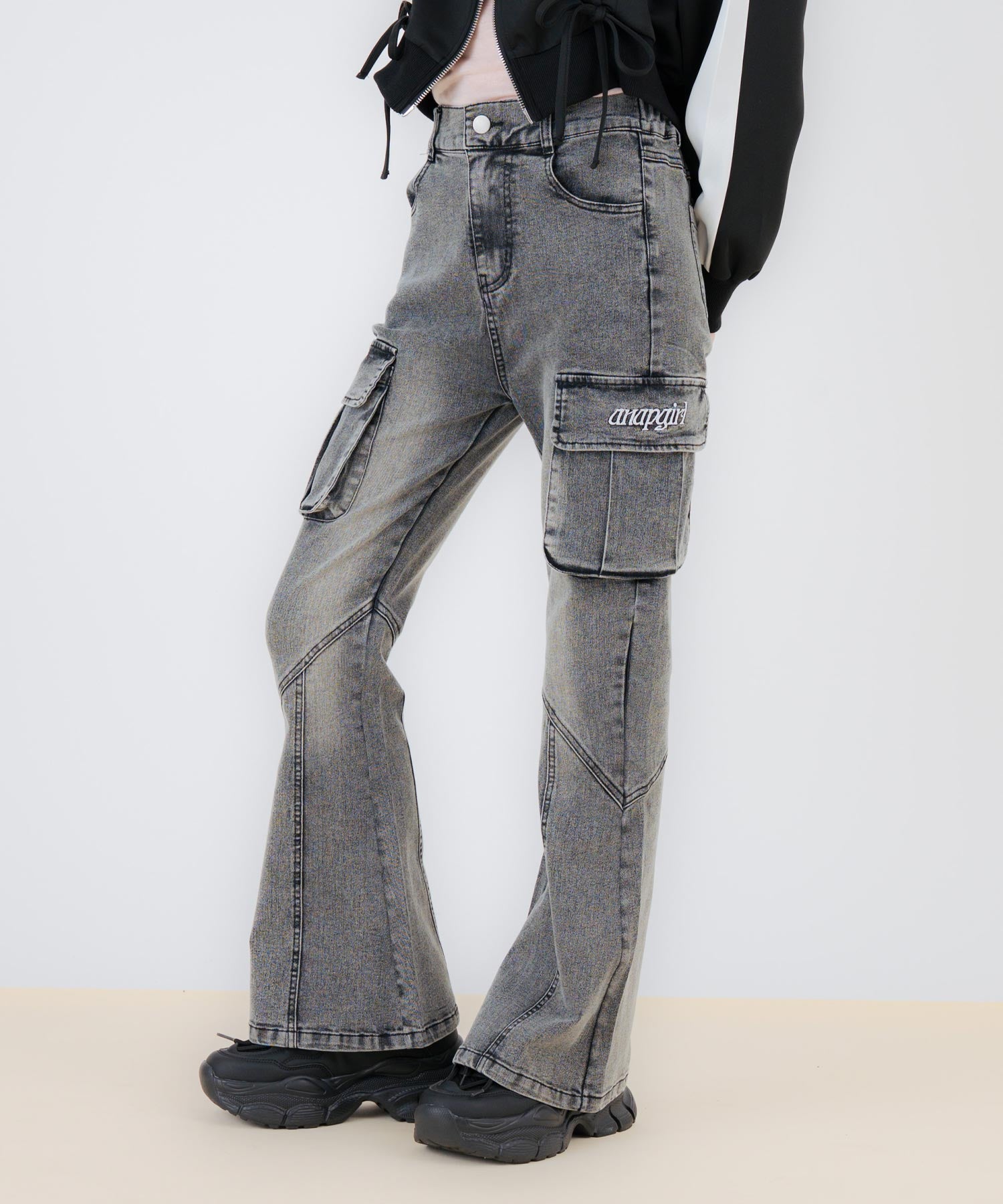カーゴ フレア デニム パンツ 912-7882 – ANAP オンラインショップ