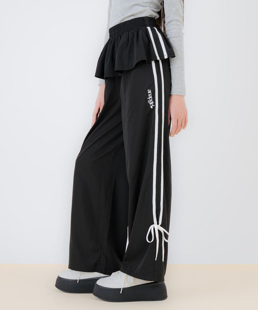 レイヤード スカート見え サイドライン パンツ 912-7883