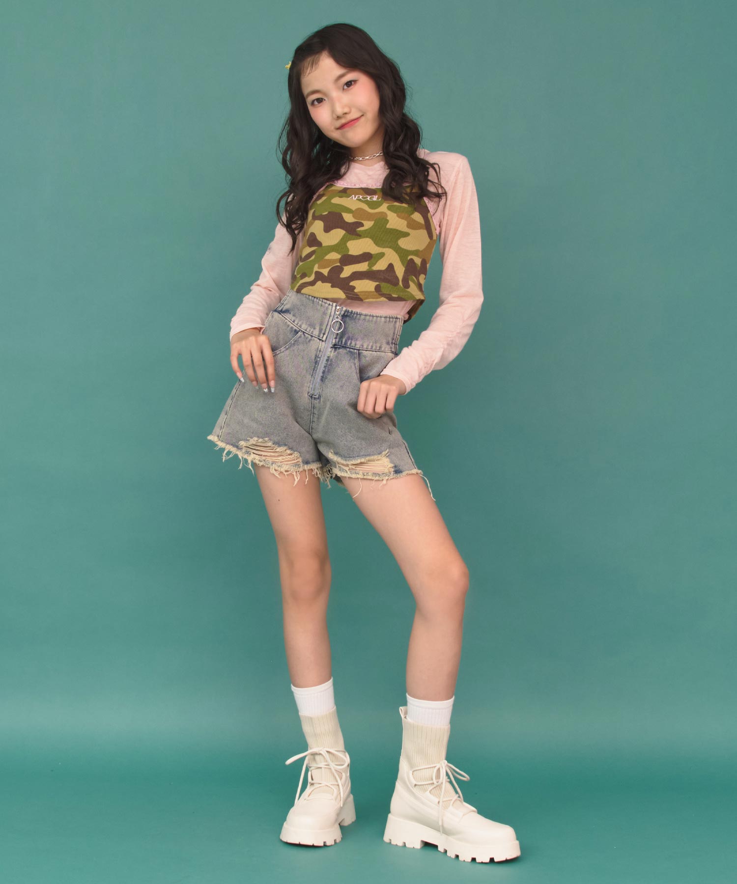 ブルー/150cm(Sサイズ着用)