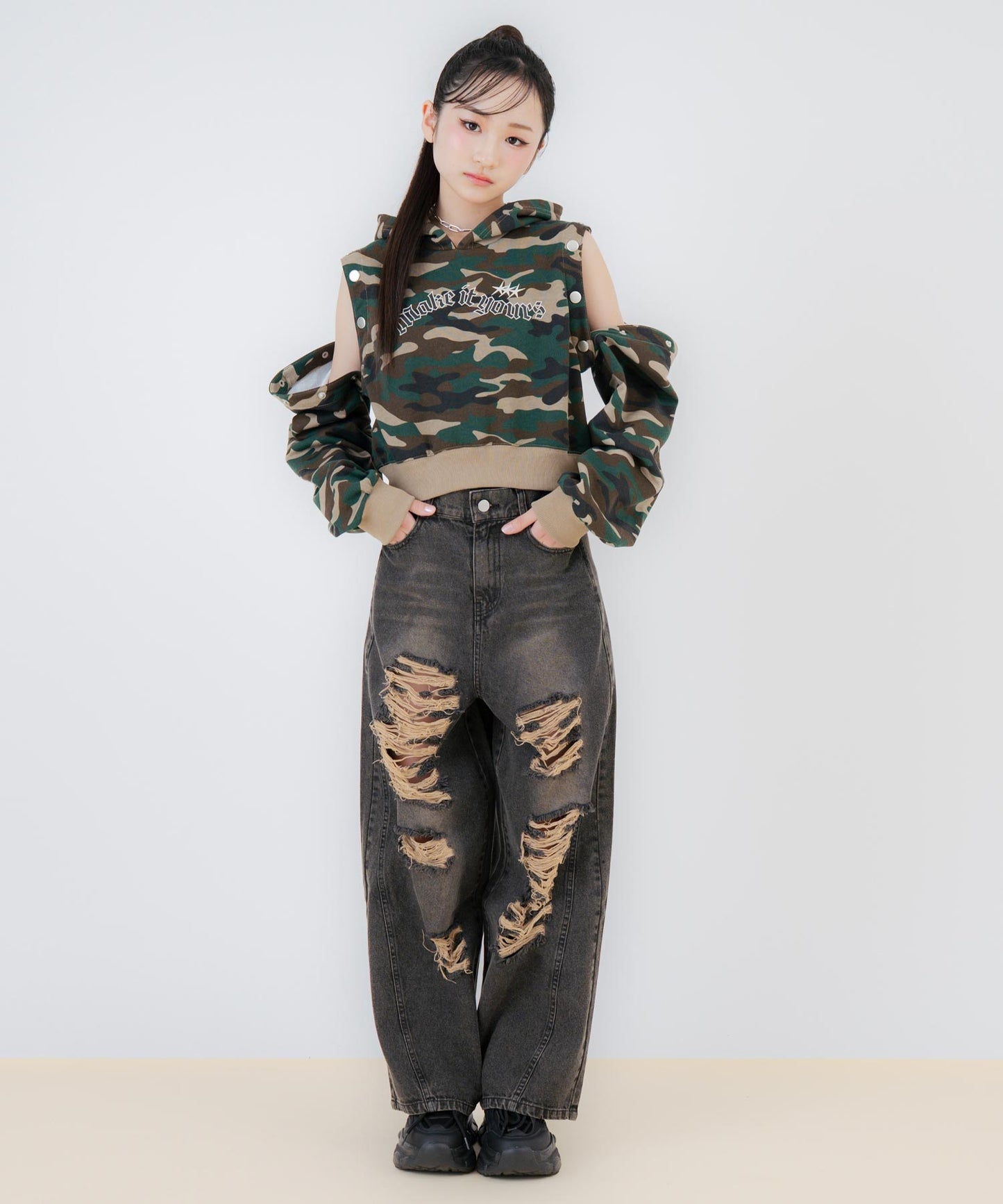 ブラック/150cm(Sサイズ着用)