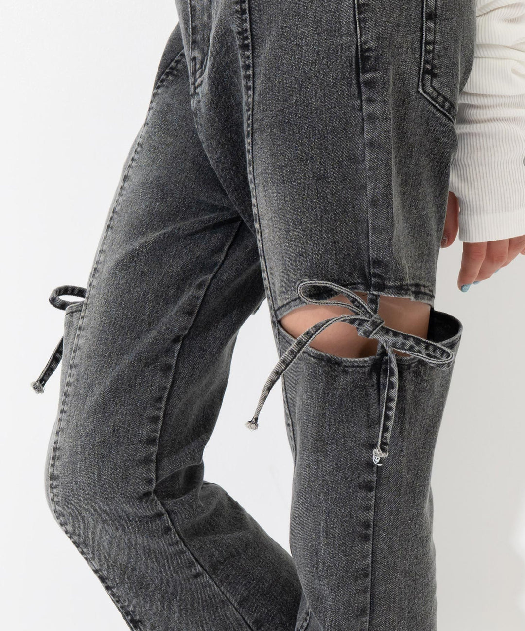 サイドリボン フレアパンツ（別売りセットアップ）（キッズお揃い） 912-7898