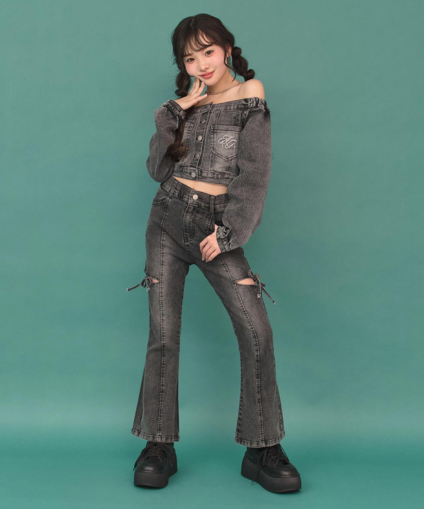 ブラック/143cm(XSサイズ着用)