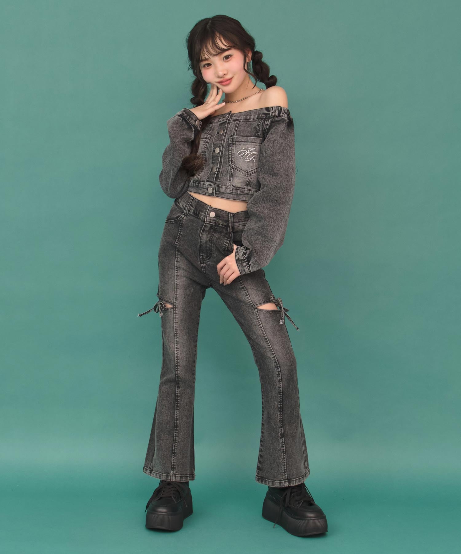 ブラック/143cm(XSサイズ着用)