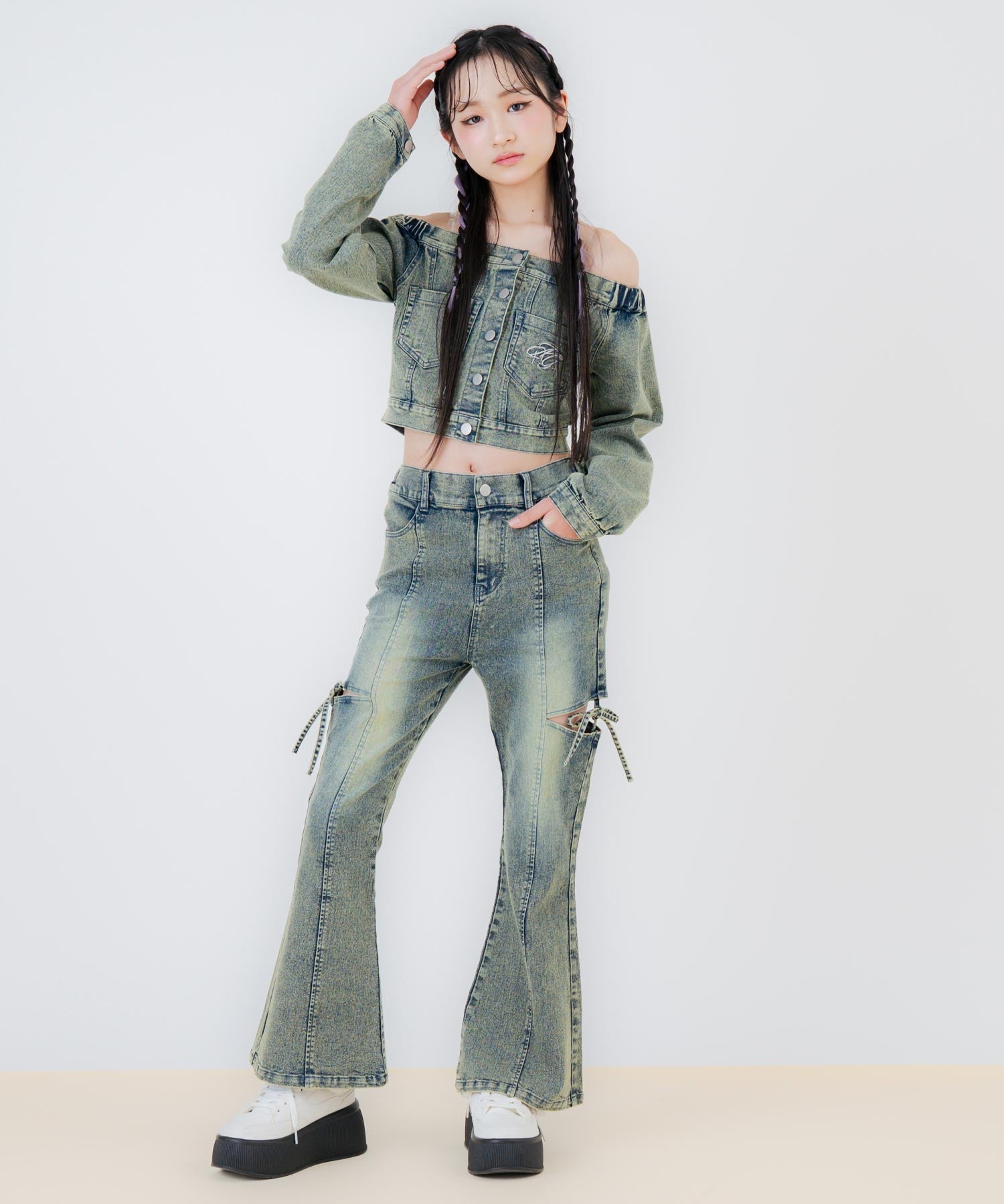 ブルー/150cm(Sサイズ着用)