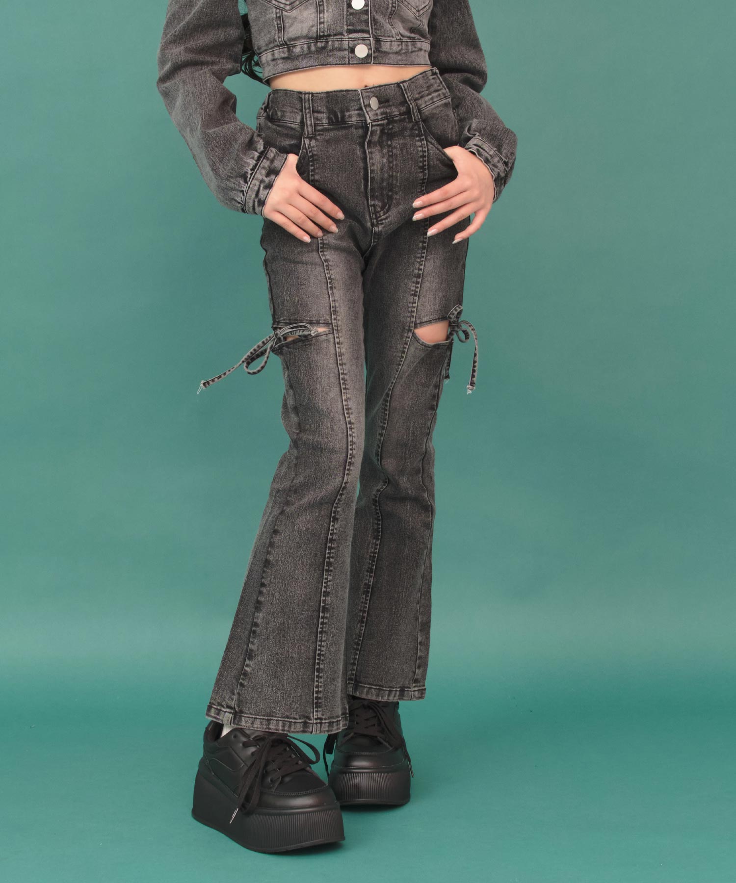 ブラック/143cm(XSサイズ着用)