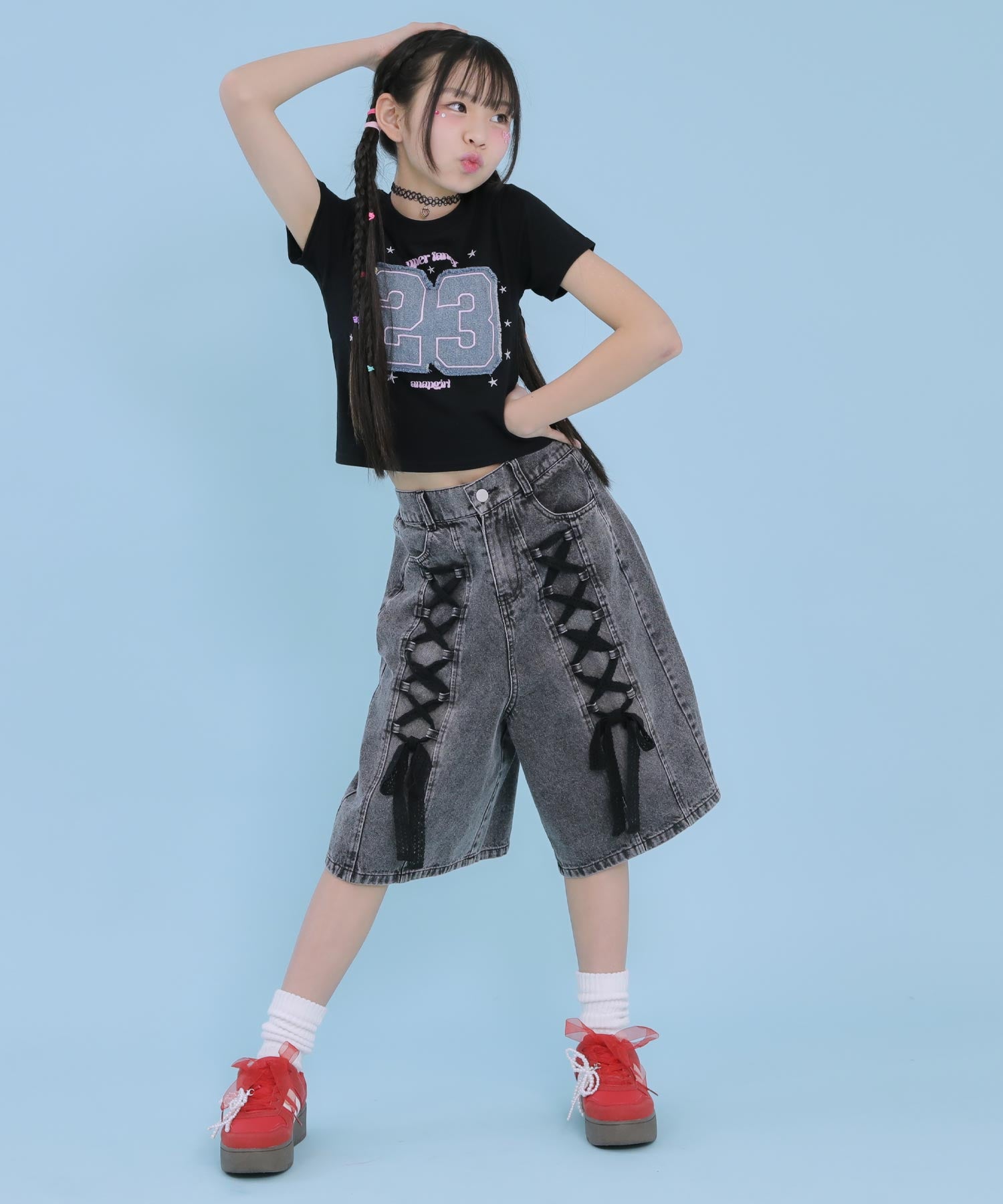 スピンドル レース デニム ハーフパンツ 912-7919 – ANAP オンライン