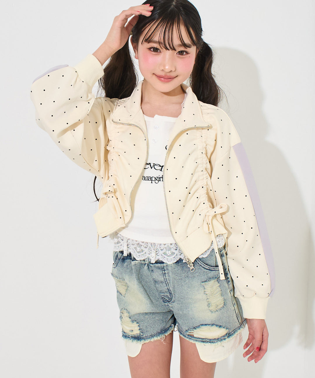 ブルー(Sサイズ着用/身長：約147cm)