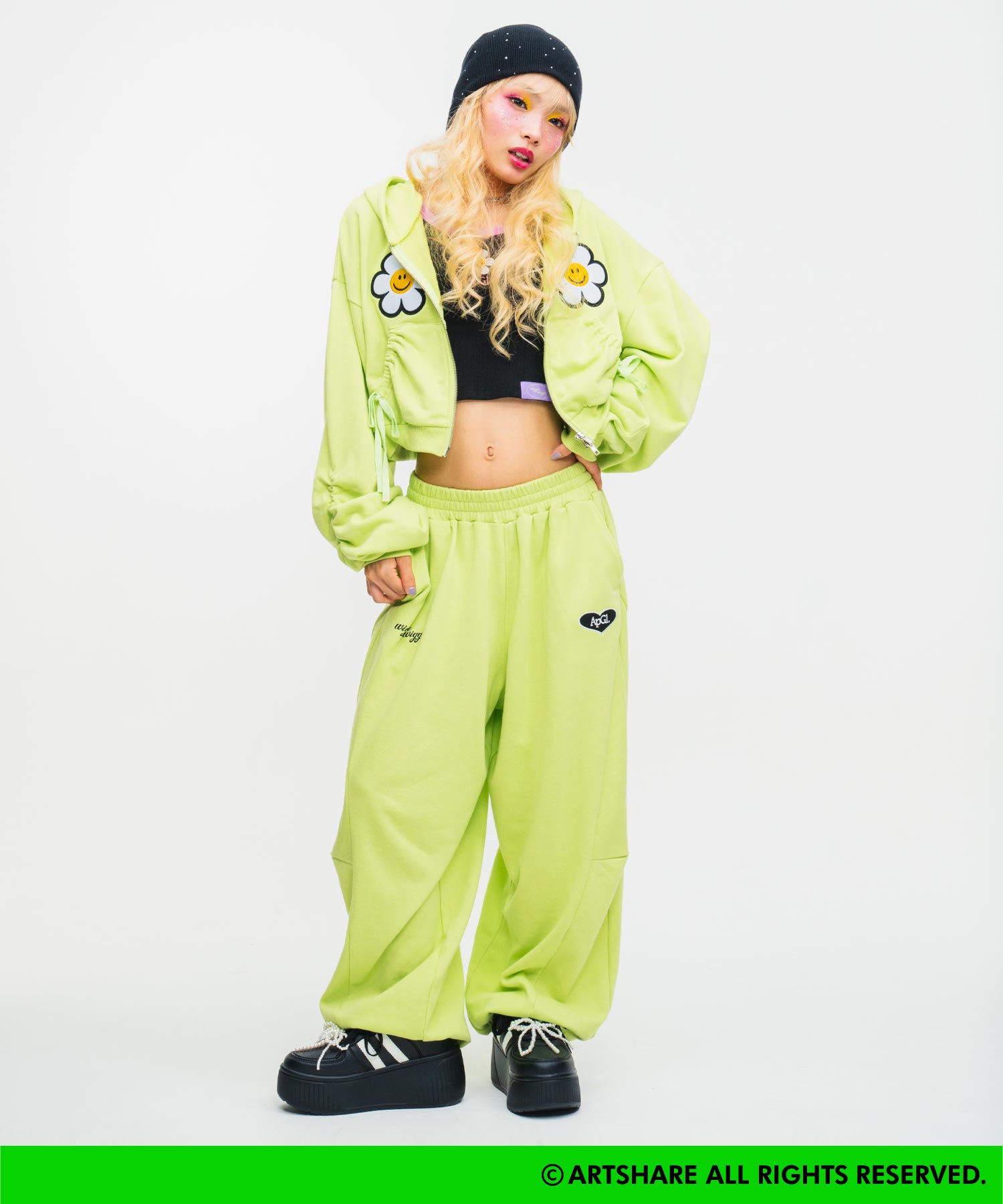 wiggle wiggle × ANAP GiRL コラボ スウェットパンツ 912-7995 – ANAP