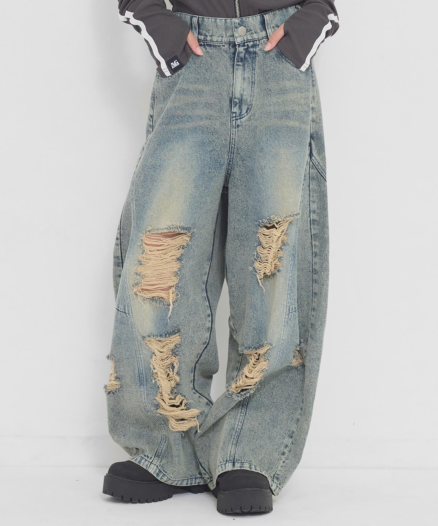 クラッシュ バレルデニムパンツ 912-8028 – ANAP オンラインショップ