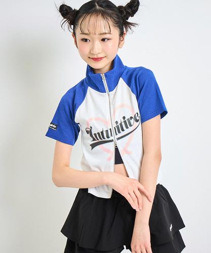 ダブル ジップ ラグラン トップス【キッズお揃い】 913-7652