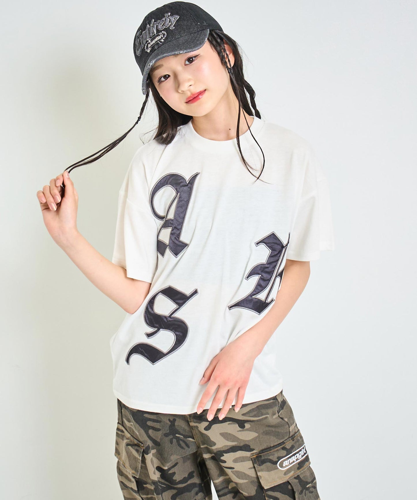 ANAPR+S ランダム ワッペン ロゴ Tシャツ(キッズお揃い) 【ユニセックス】 913-7658