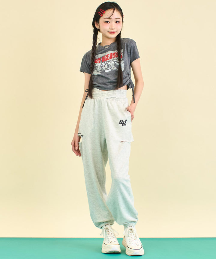 サイド シャーリング ロック Tシャツ 913-7660