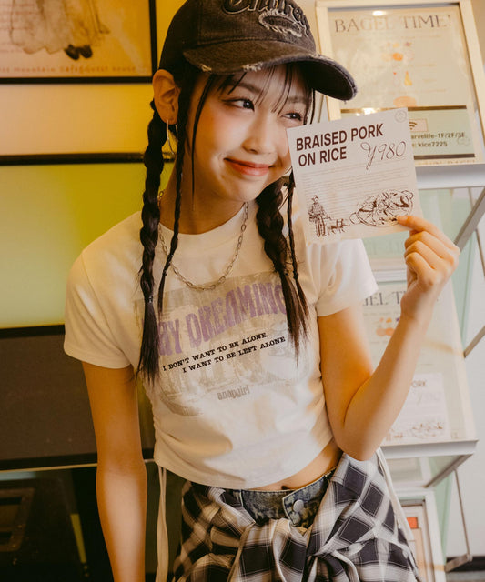 サイド シャーリング ロック Tシャツ 913-7660