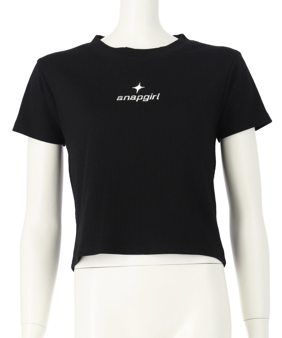 シルバー ジェル プリント リブ Tシャツ トップス (キッズお揃い) 913-7661