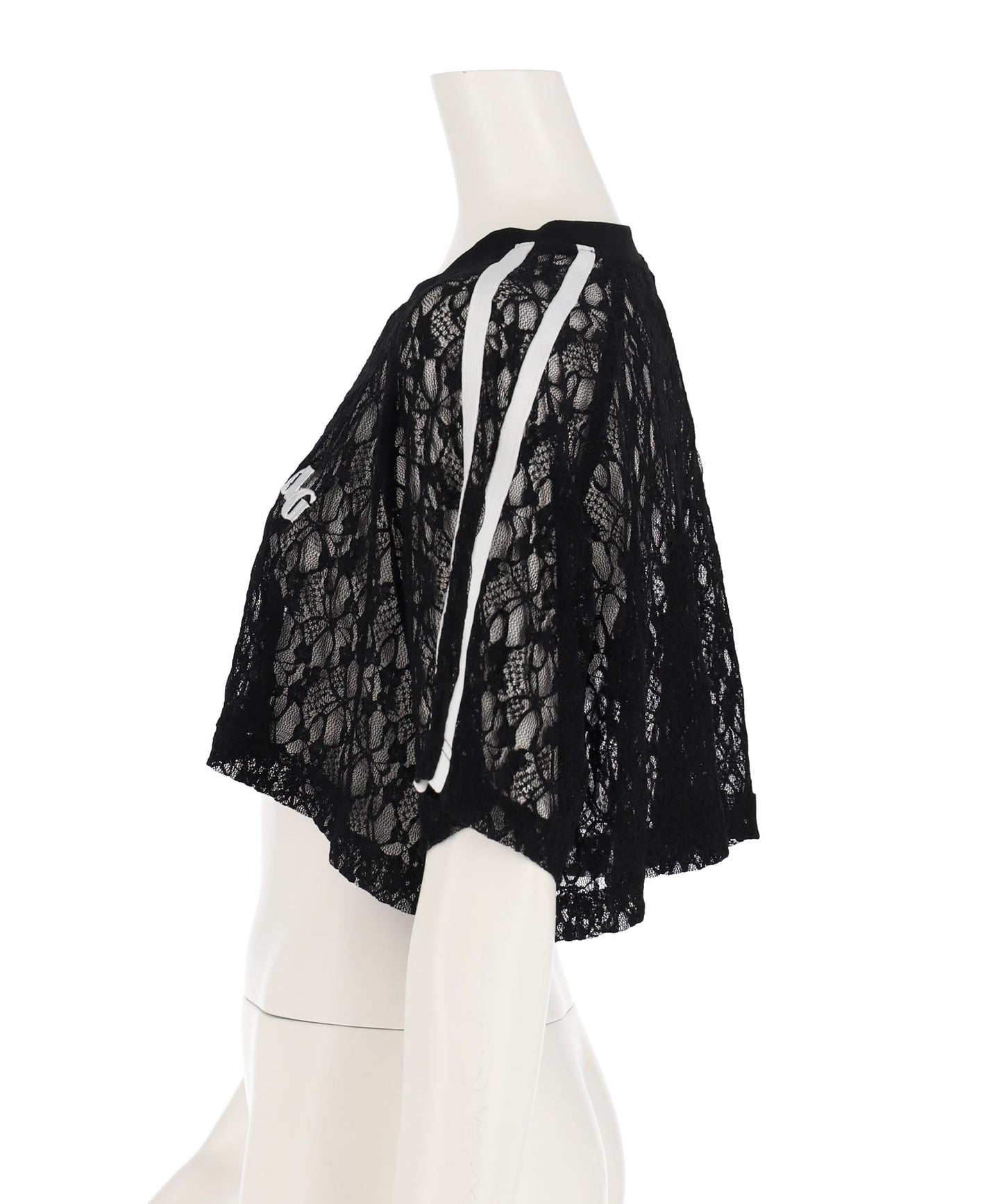 ライン入 レース クロップド トップス 913-7679