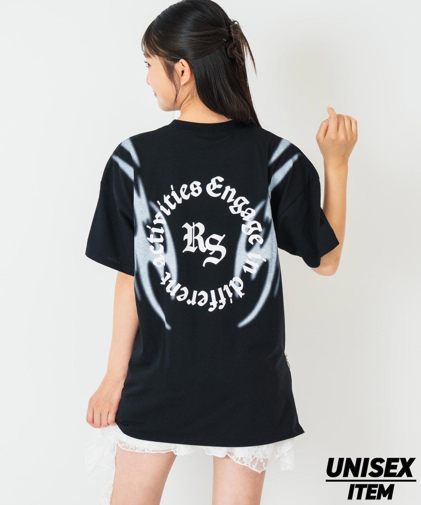 ANAPR+S サイドジップ デザイン Tシャツ【キッズお揃い】【ユニセックス】 913-7682