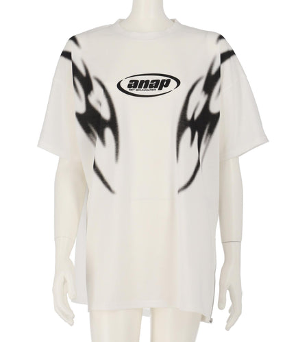 ANAPR+S サイドジップ デザイン Tシャツ【キッズお揃い】【ユニセックス】 913-7682
