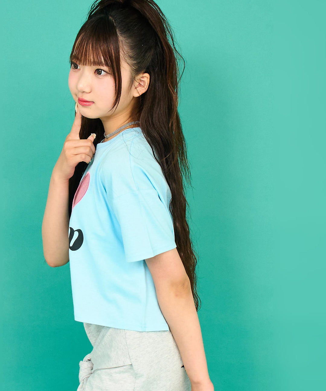 ILOVE ANAP  クロップド Tシャツ【キッズお揃い】 913-7700