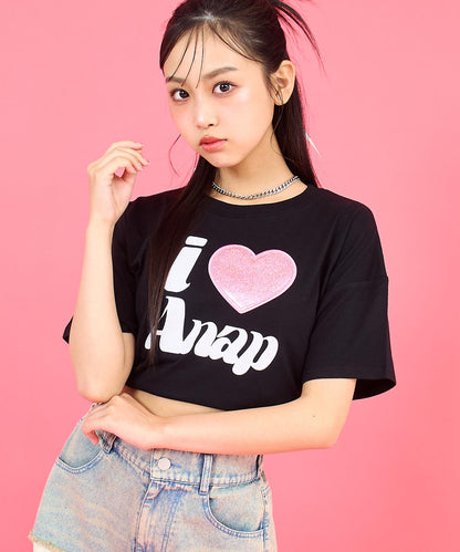 ILOVE ANAP  クロップド Tシャツ【キッズお揃い】 913-7700