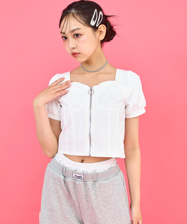 ホワイト/150cm(Sサイズ着用)