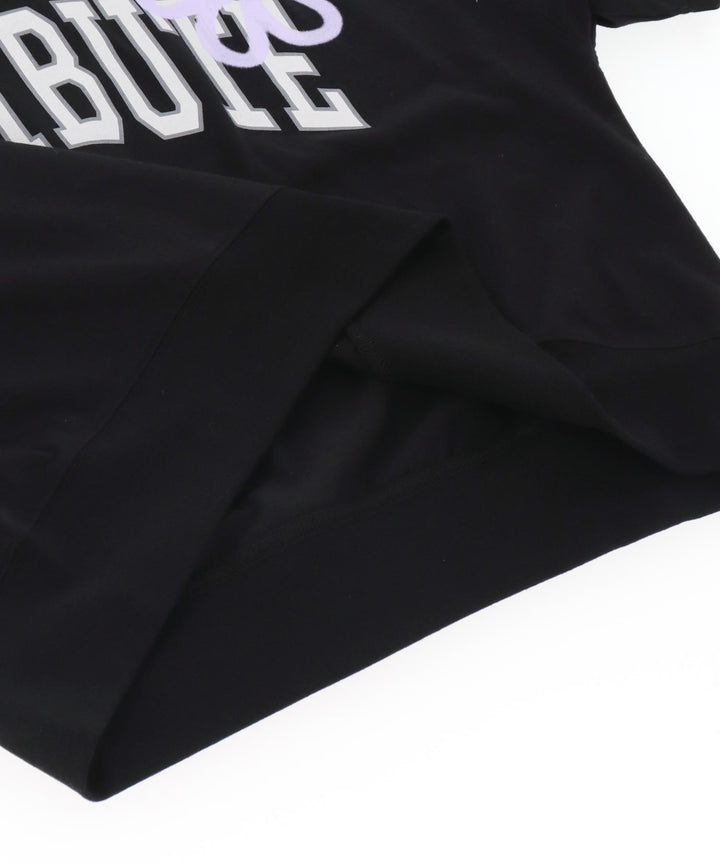 カレッジ フラワー スプレー クロップド Tシャツ 【キッズお揃い】 913-7713