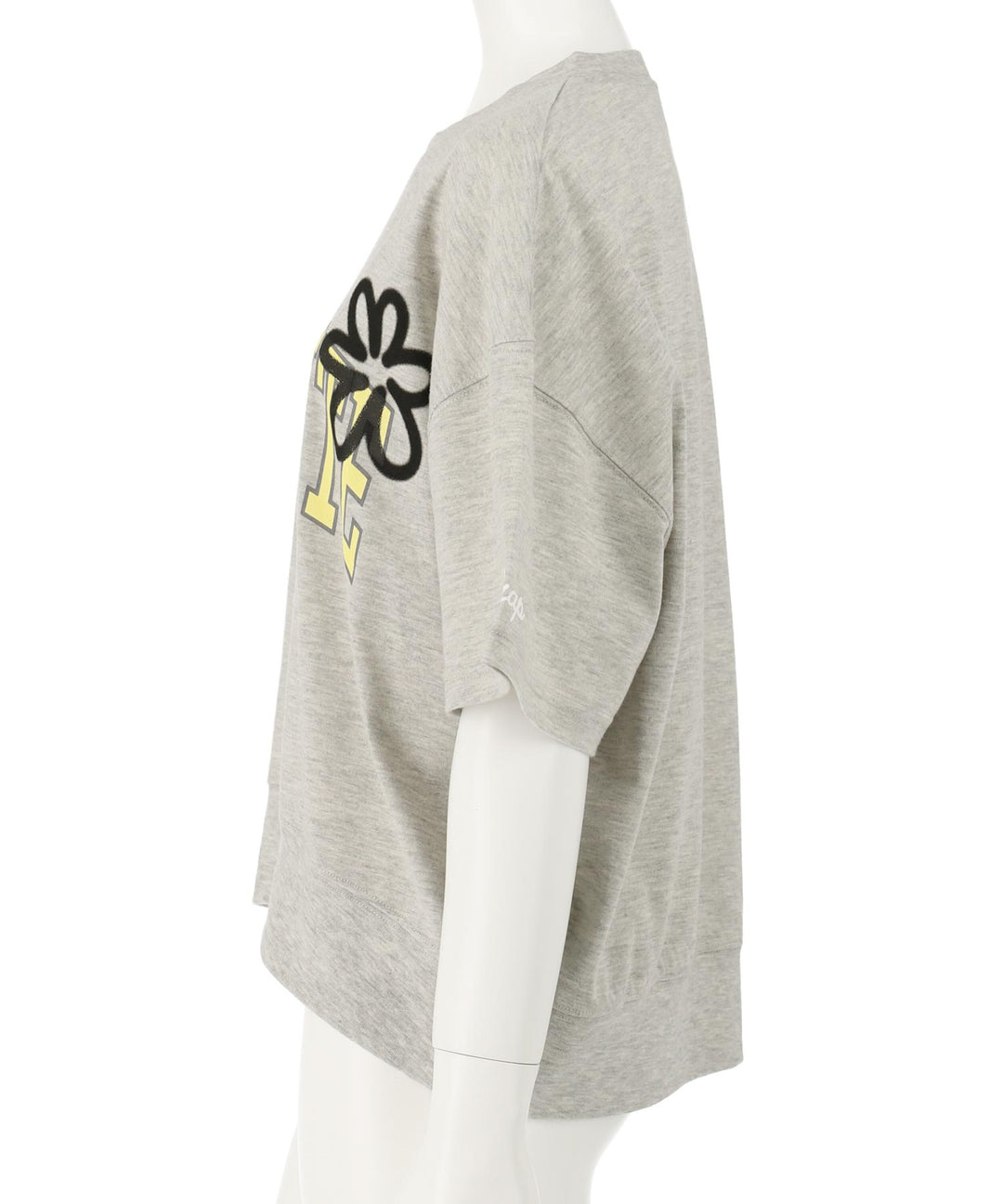 カレッジ フラワー スプレー クロップド Tシャツ 【キッズお揃い】 913-7713
