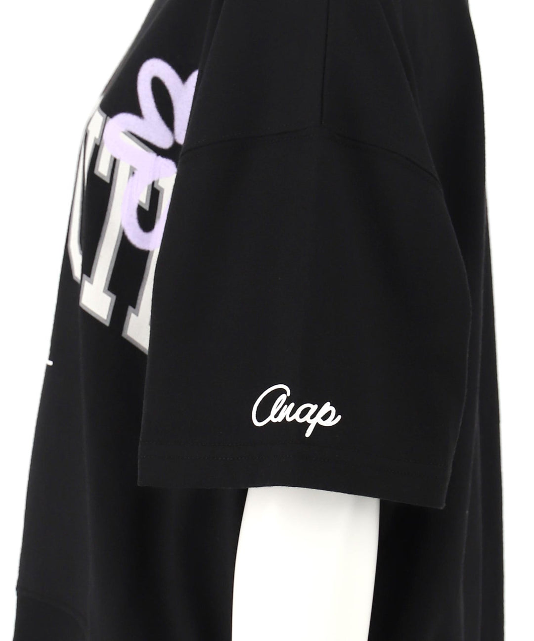 カレッジ フラワー スプレー クロップド Tシャツ 【キッズお揃い】 913-7713