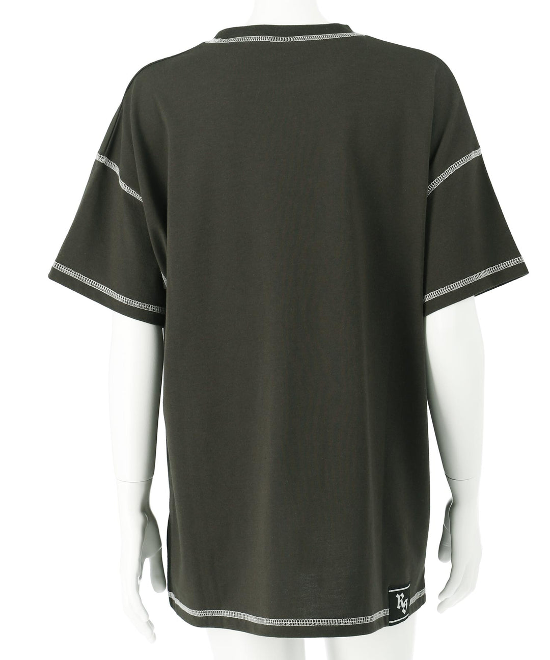 ANAPR+S ステッチ付き カスレ プリント Tシャツ【ユニセックス】 913-7714