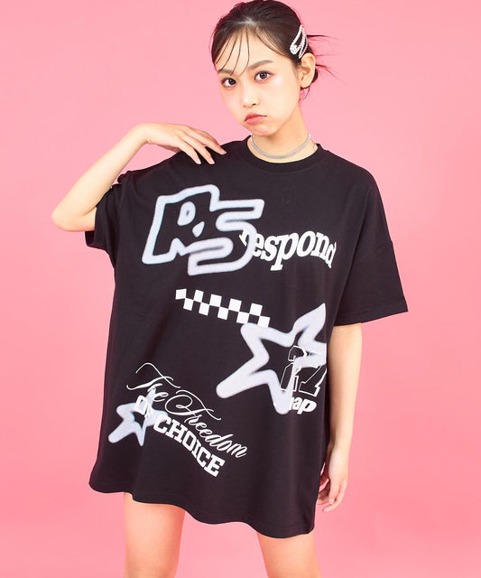 ANAP R+S ランダム ロゴ BIG Tシャツ【ユニセックス】 913-7726