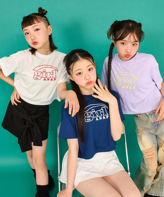 ロゴ プリント クロップド Tシャツ 913-7739
