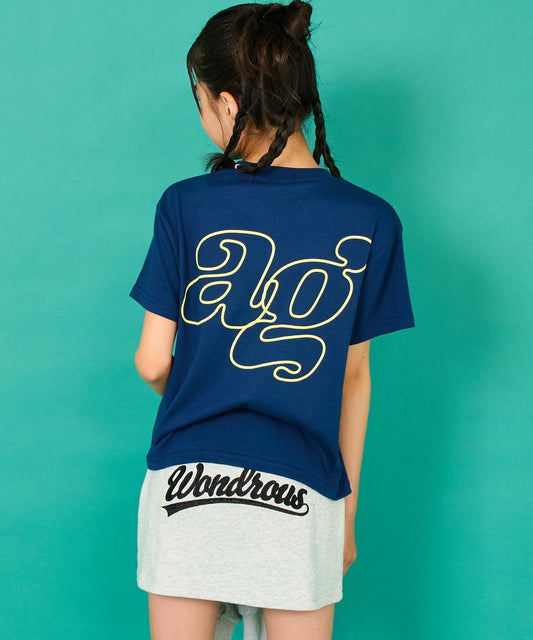 バック ロゴ プリント Tシャツ 913-7742