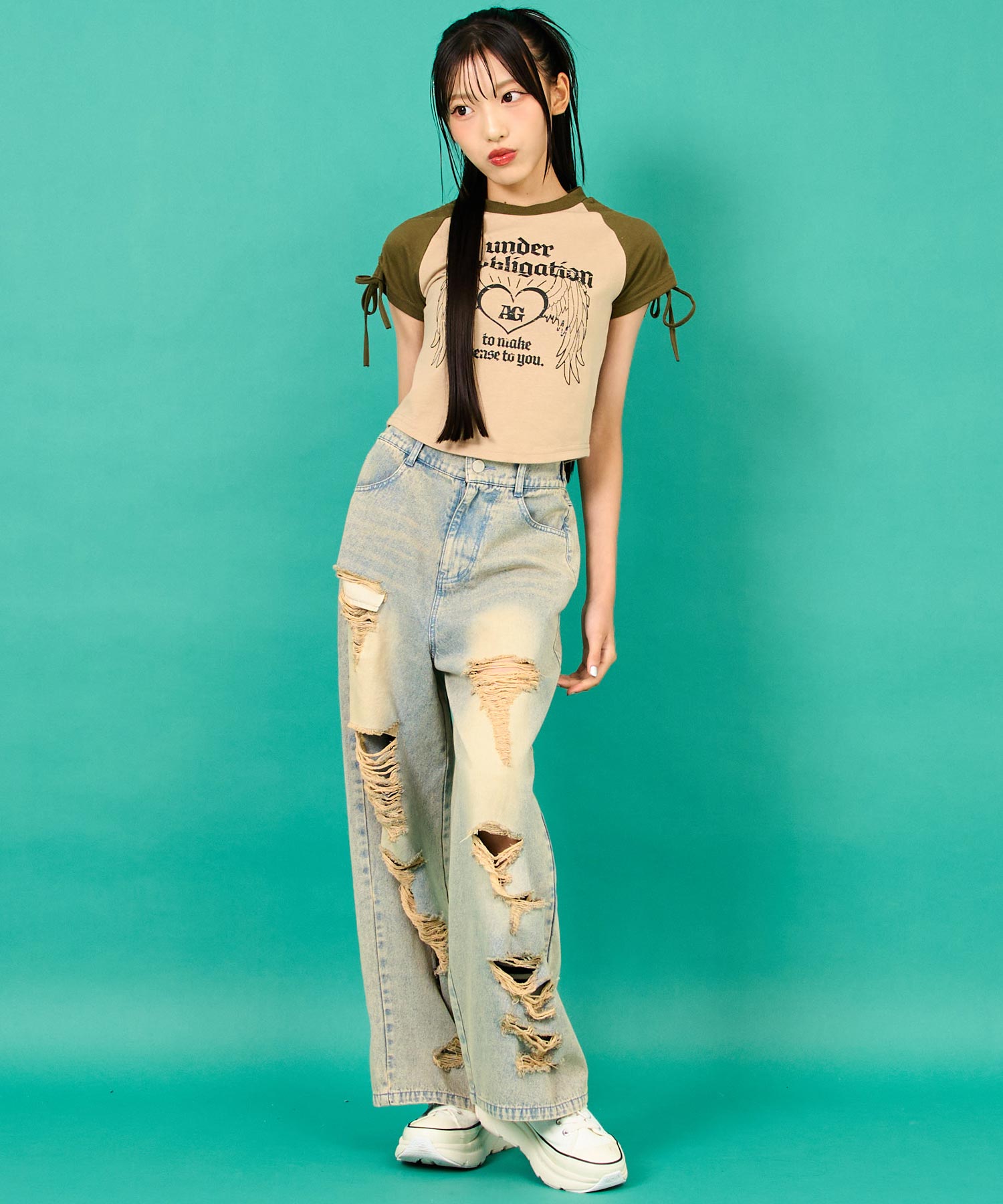 ベージュ/152cm(Sサイズ着用)