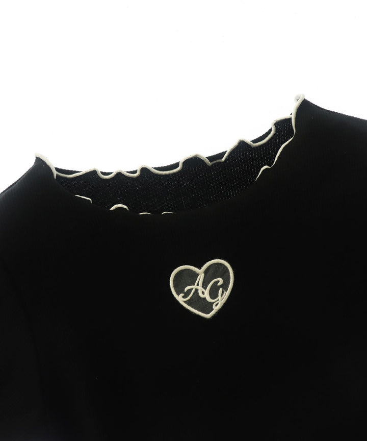ハートアキ メローリブ トップス Tシャツ 913-7745