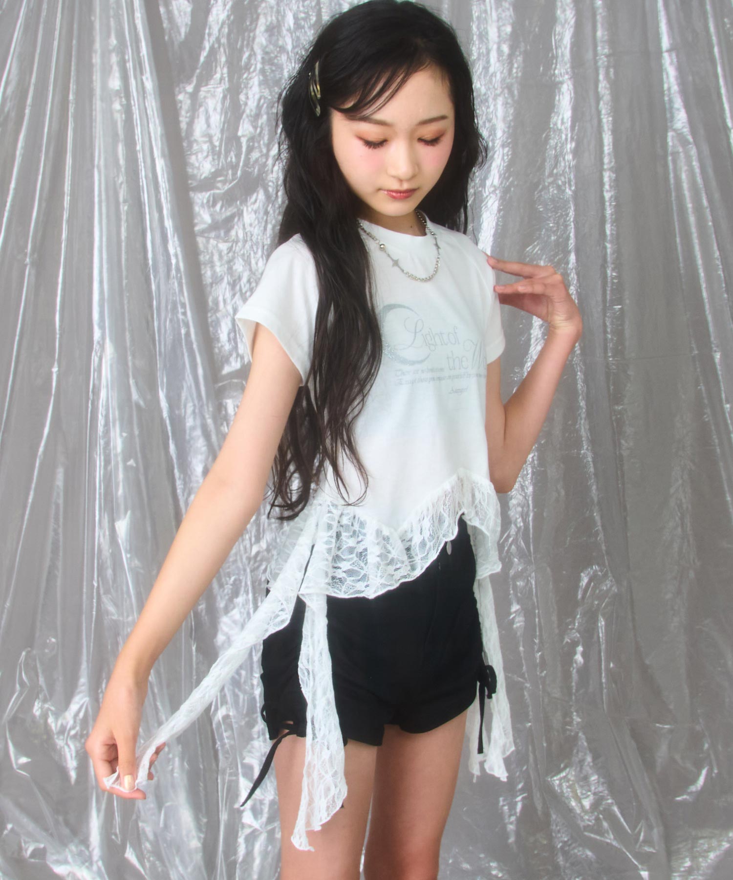 ホワイト/150cm(Sサイズ着用)