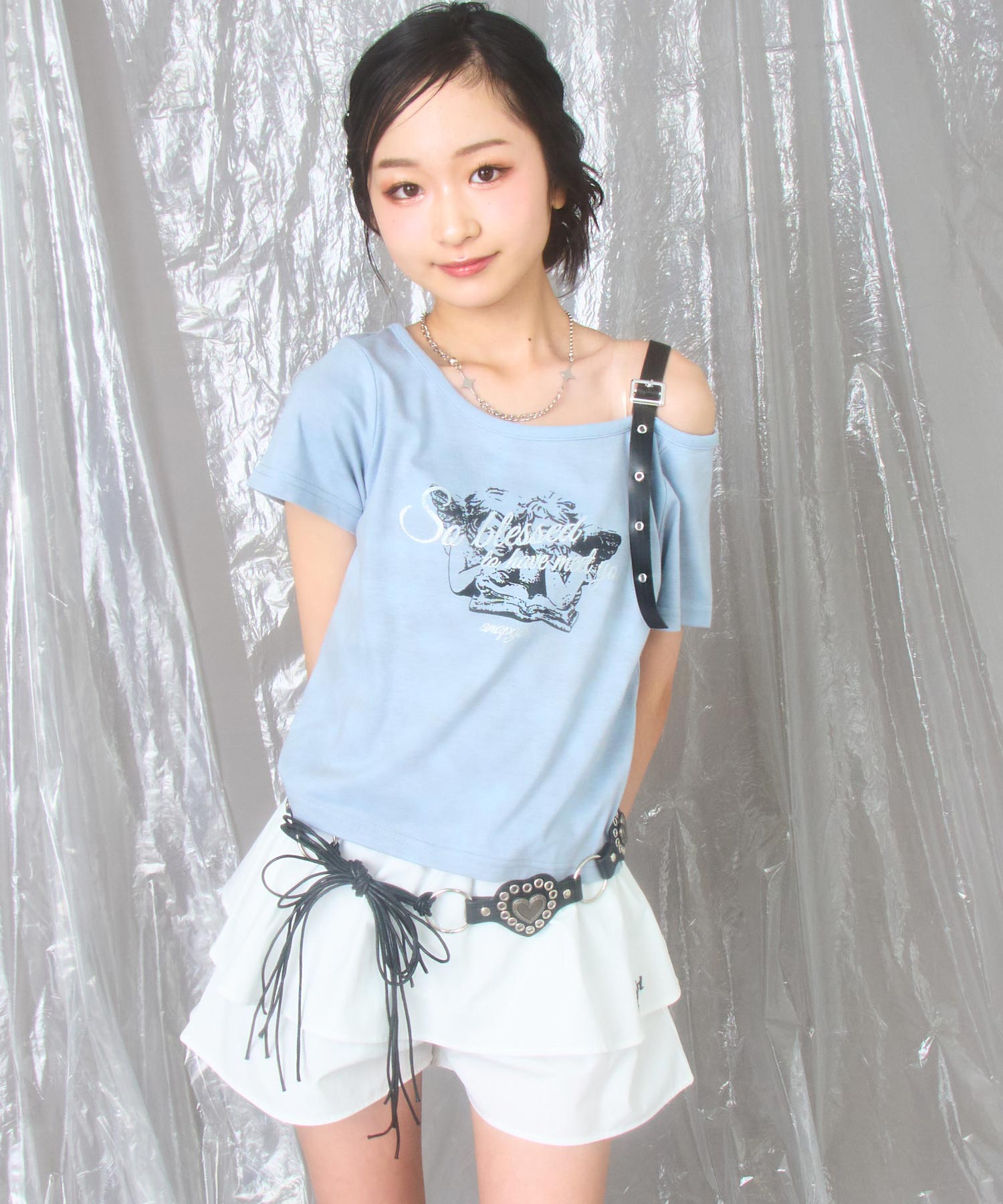 サックス/150cm(Sサイズ着用)