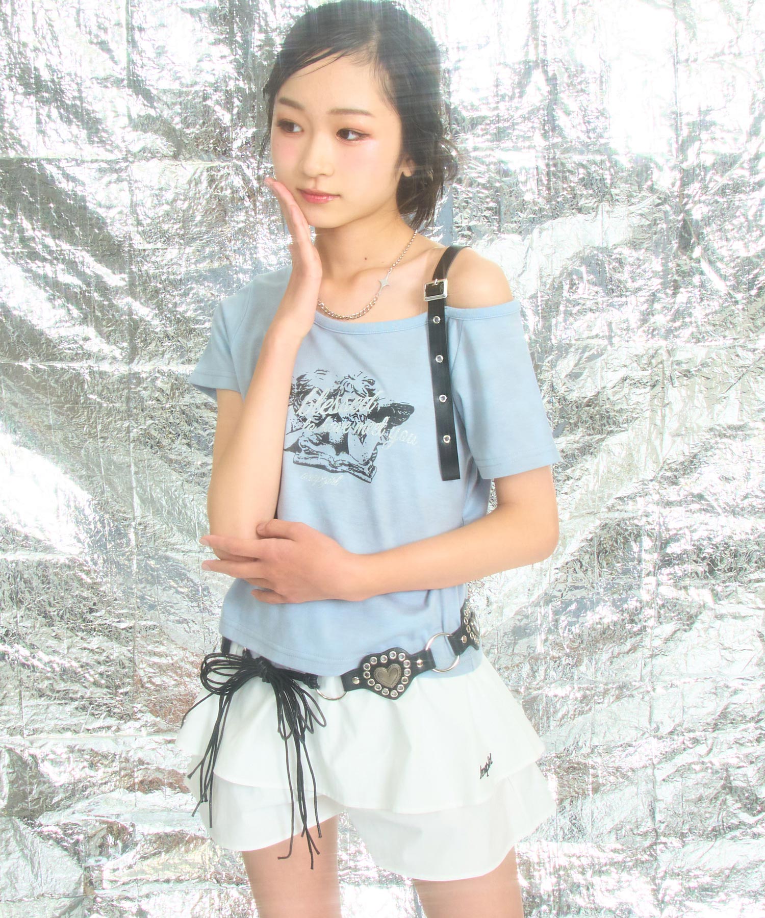 サックス/150cm(Sサイズ着用)