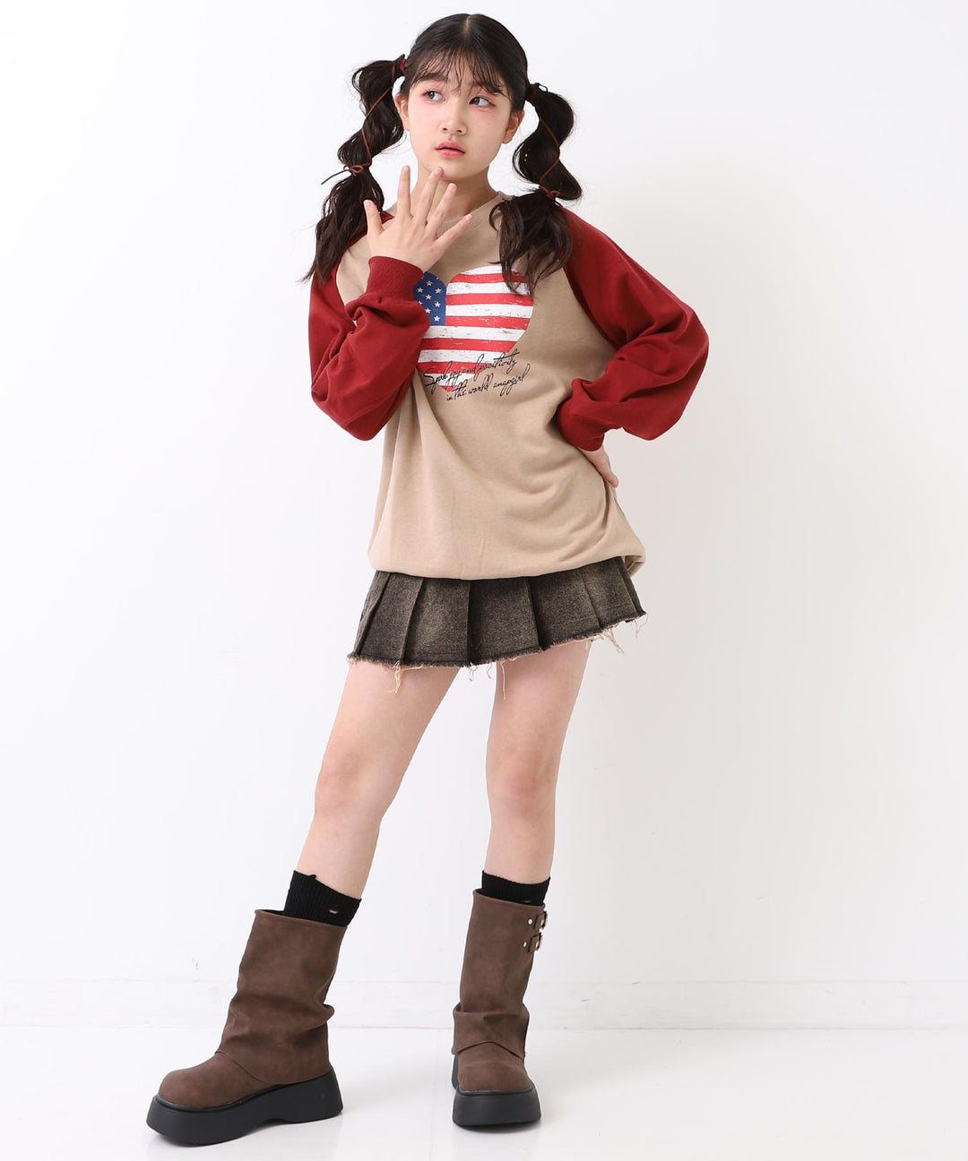 レッド/145cm(Sサイズ着用)