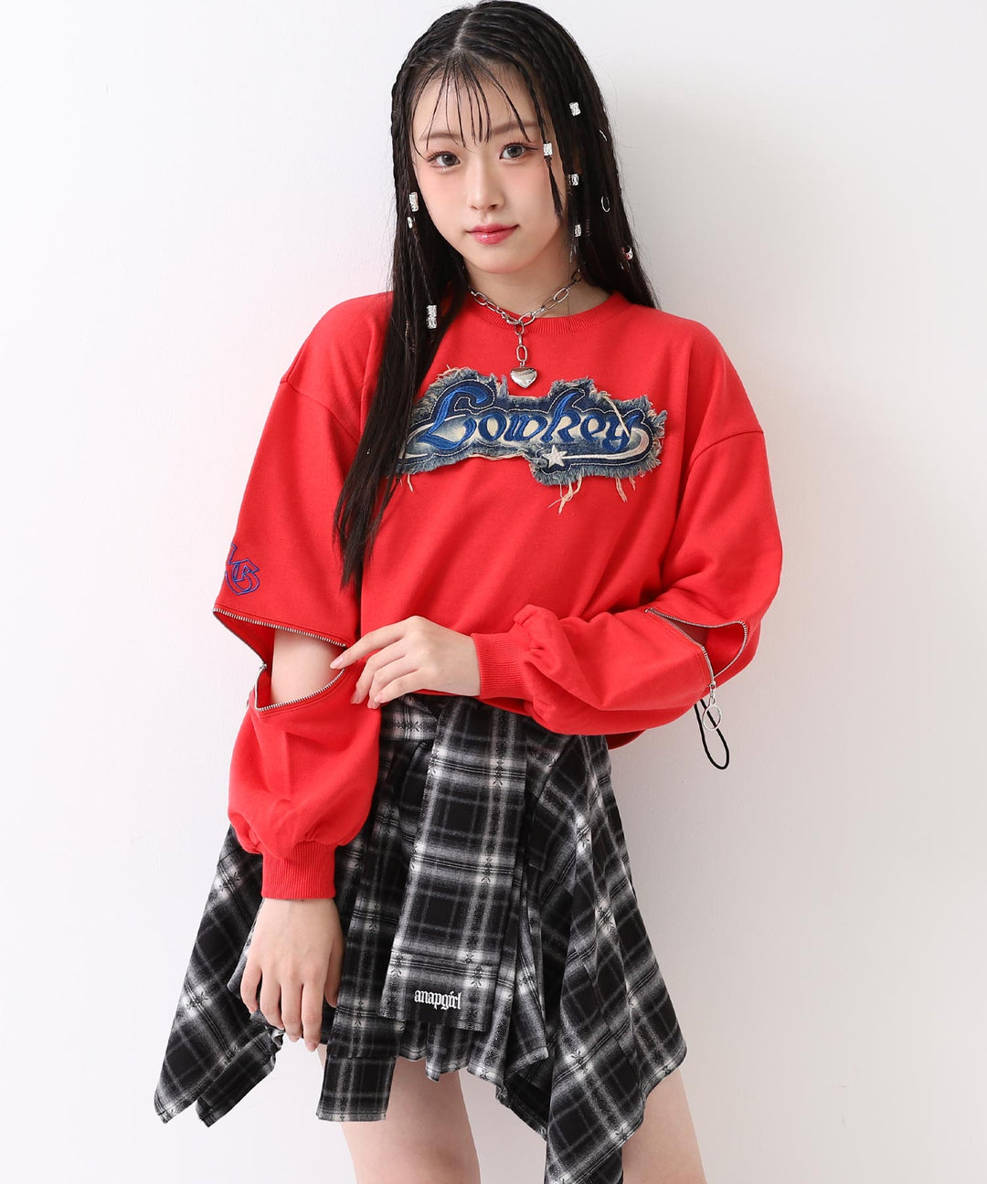 レッド/157cm(Mサイズ着用)