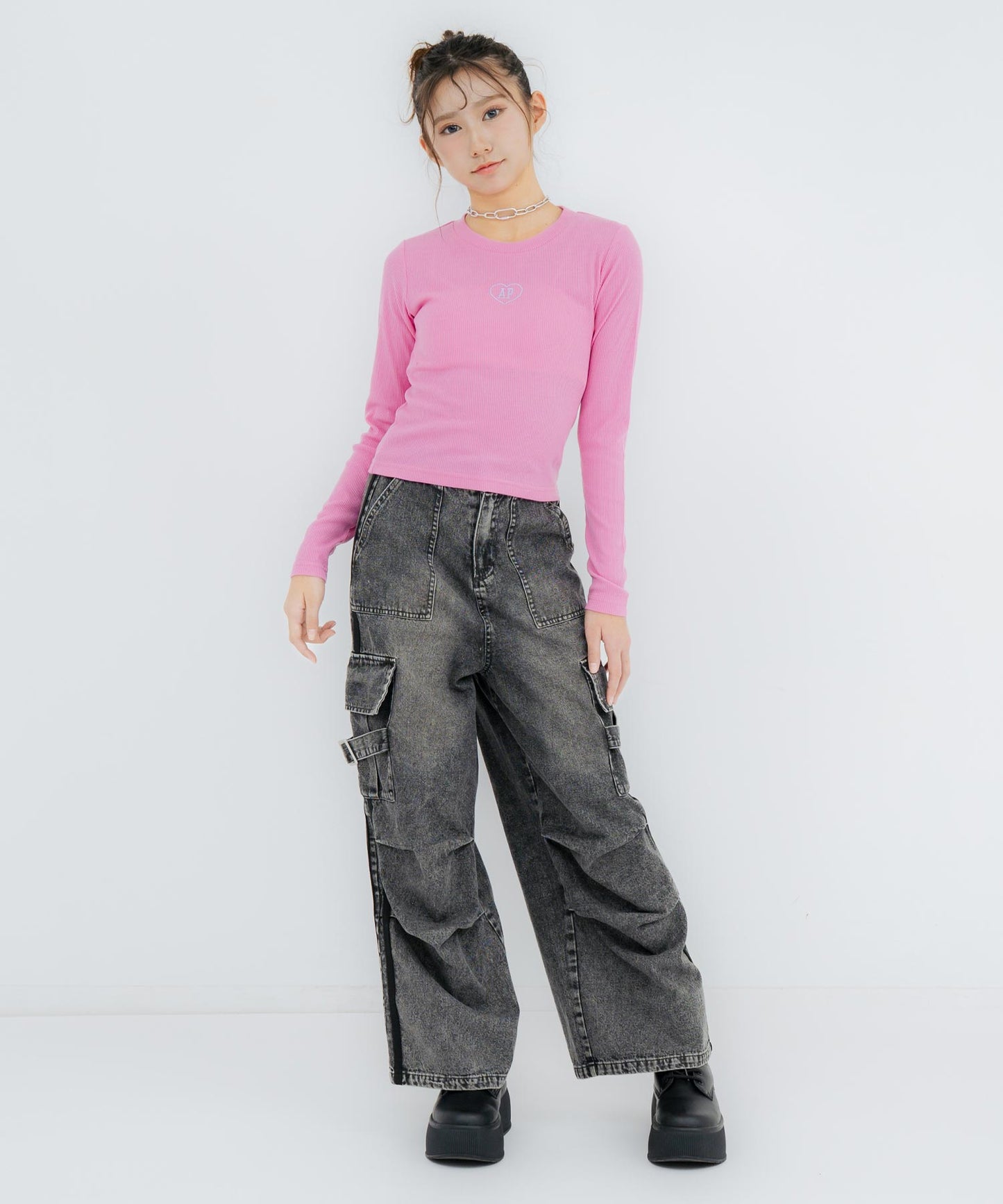 (新色)ピンク/152cm(Sサイズ着用)