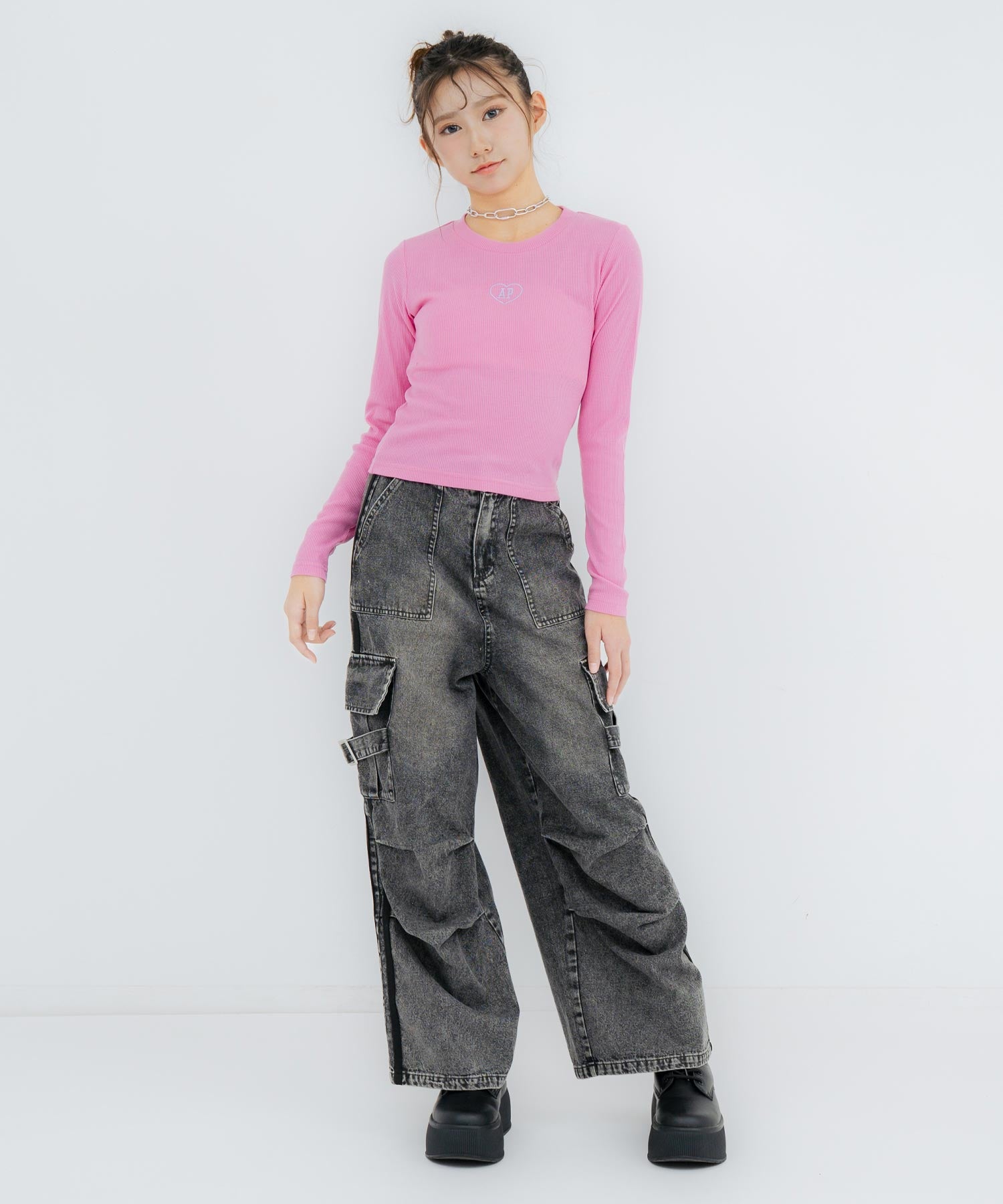 (新色)ピンク/152cm(Sサイズ着用)