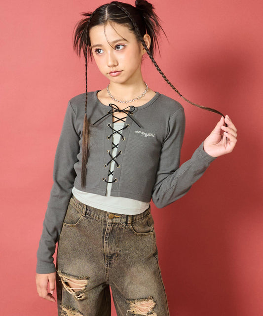 スピンドル レイヤード トップス【キッズお揃い】 913-7802