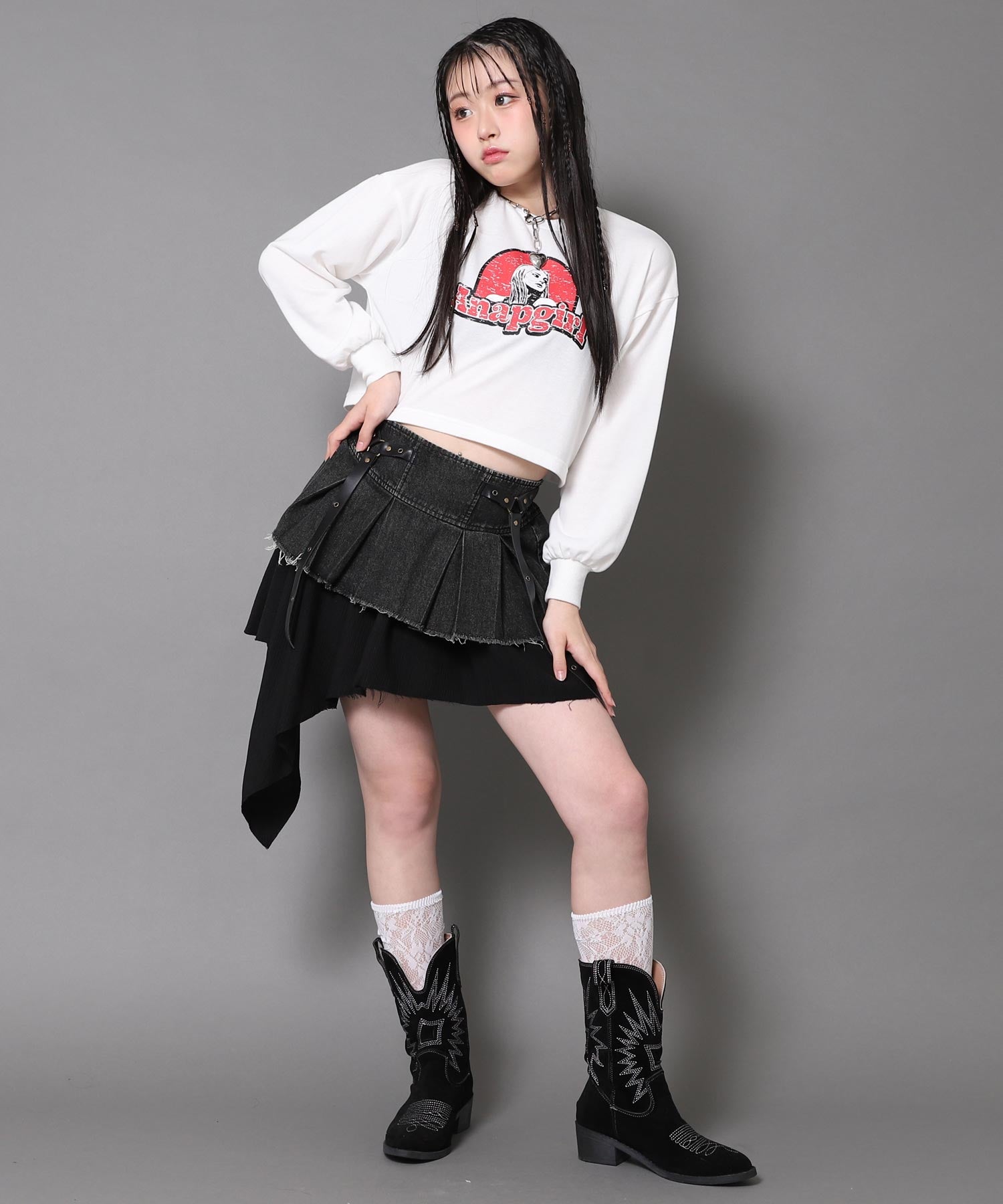 ホワイト/157cm(Mサイズ着用)